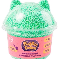 Шариковый пластилин Crazy Clay, с фигурной крышкой котик FM049