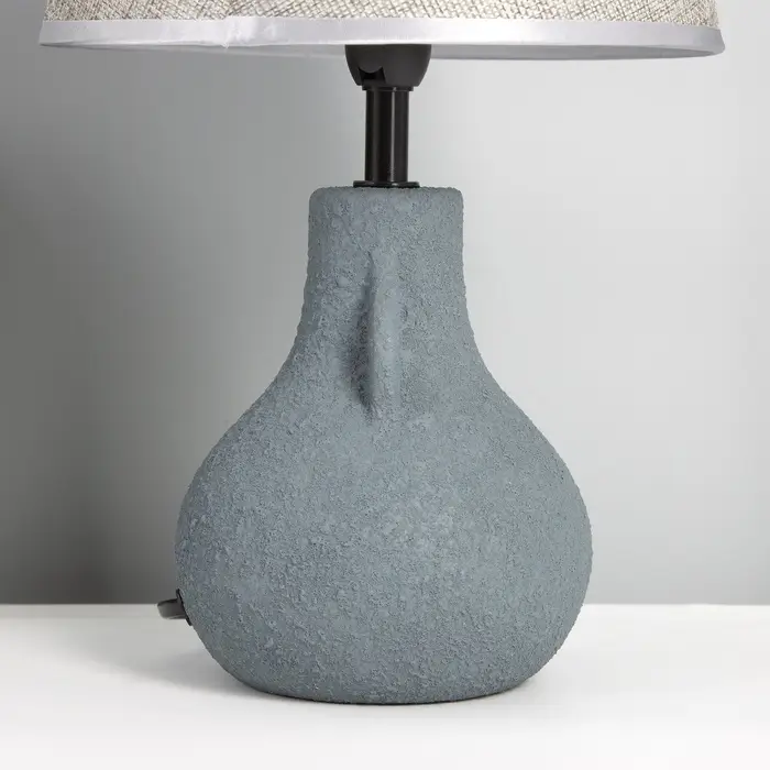 Лампа настольная RISALUX &laquo;Каламбур&raquo;, Е14, 40 Вт, тёмно-серая, 20&times;20&times;32 см