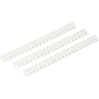 Пружины для переплета пластиковые 21 кольцо, 25 мм, (белые), 50 шт./уп