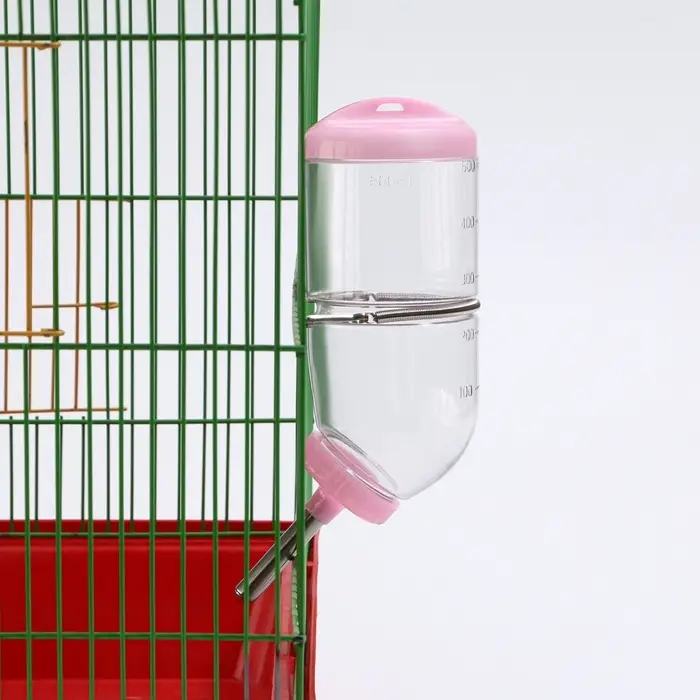 Поилка для грызунов, 500 мл, 20.5&times;5 см, розовая