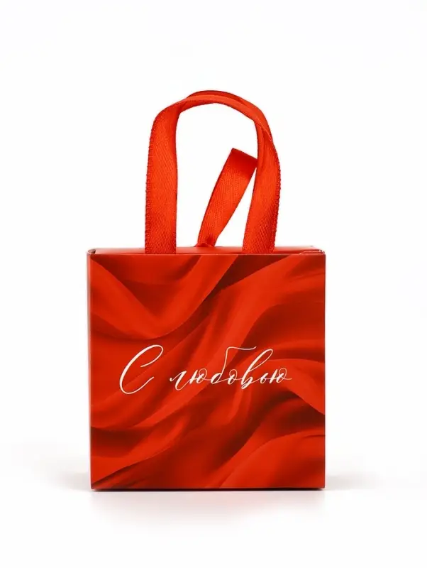 Коробка-пакет под бижутерию «С любовью», 7.5 х 7.5 х 3.5 см Коробка-пакет под бижутерию «С любовью», 7.5 х 7.5 х 3.5 см