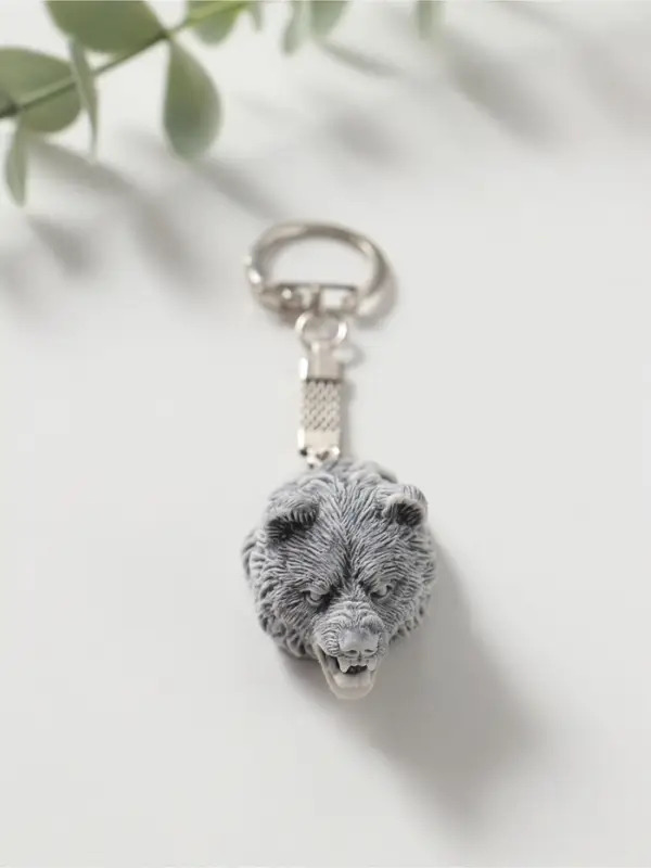 Брелок "Голова медведя" (3 вида), 5,5см