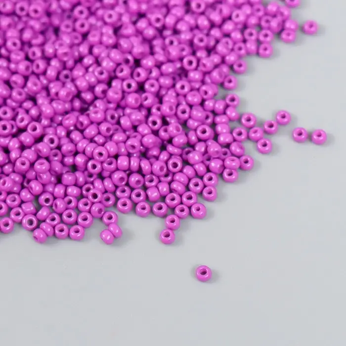 Бисер стекло 12/0  Бисер стекло 12/0 "Пурпурный" 15 гр