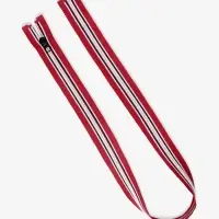 Молния &laquo;Спираль&raquo;, №5, разъёмная, замок автомат, 80 см, красная, белая, чёрная