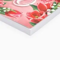 Ежедневник в мягкой обложке А6, 120 л "Красные тюльпаны"