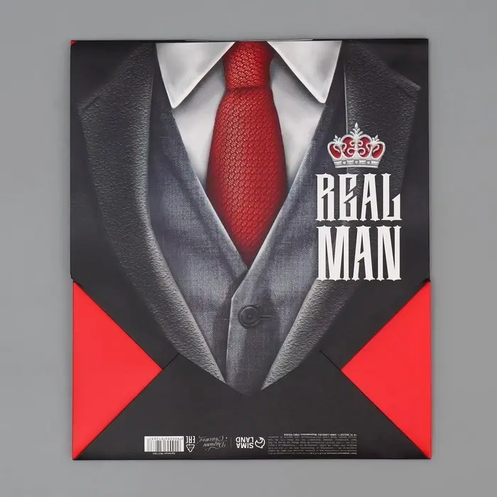 Пакет подарочный с формовым клапаном, упаковка, «Мужской», 23 х 27 х 11.5 см Пакет подарочный с формовым клапаном, упаковка, «Мужской», 23 х 27 х 11.5 см