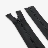 Молния &laquo;Трактор&raquo;, №5, разъёмная, замок автомат, 60 см, чёрная