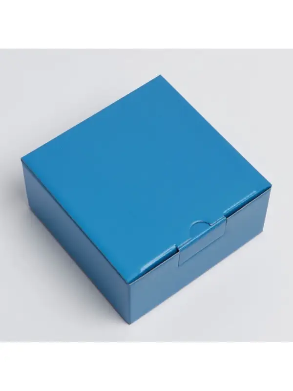 Коробка подарочная складная, упаковка, «Синяя», 15 х 15 х 7 см Коробка подарочная складная, упаковка, «Синяя», 15 х 15 х 7 см
