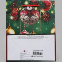 Пакет подарочный &laquo;Ёлочные игрушки&raquo;, 18&times;10&times;22.3 см