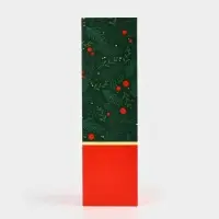 Коробка подарочная новогодняя складная &laquo;С новым годом&raquo;, 9.5&times;32.5&times;9.5 см