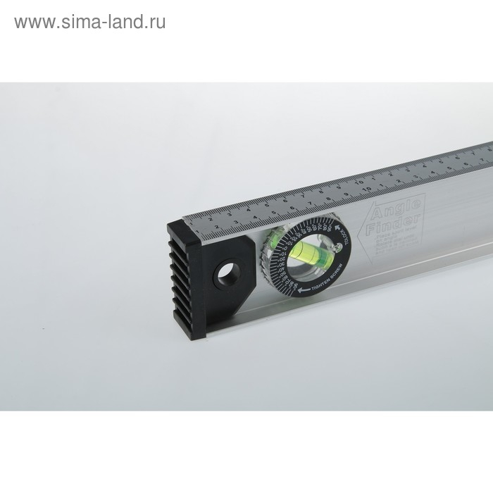 Уровень алюминиевый ТУНДРА  Уровень алюминиевый ТУНДРА "Рельс", 3 глазка (1 поворотный), 2000 мм