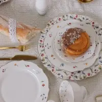 Тарелка WY Flowers song, d=20 см, фарфор, белая
