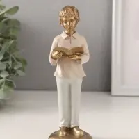 Фигурка полистоун &laquo;Мальчишка с книгой&raquo;, 5.5&times;5.5&times;16 см