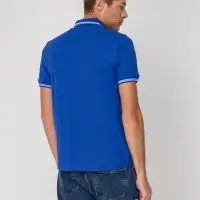 Рубашка поло Virma Stripes, ярко-синяя, размер S