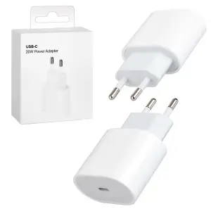 Переходник сетевого зарядного устройства на Type-C 20W PD (NO LOGO)