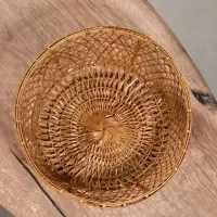 Корзина плетёная &laquo;Клоус&raquo;, 32&times;32&times;13 см, бамбук, светлая