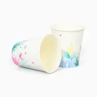 Стакан одноразовый бумажный &laquo;Весенние цветы&raquo;, 250 мл