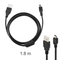 Кабель USB 2.0 USB- Mini USB 1.8M черный (150шт/кор)