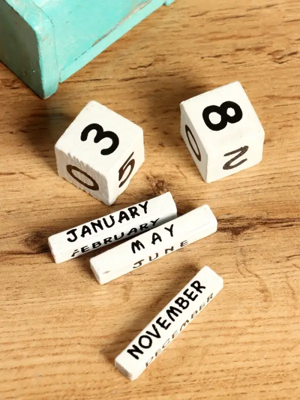 Календарь настольный &laquo;Ракушка&raquo;, 7&times;4&times;9 см, дерево, бирюзовый