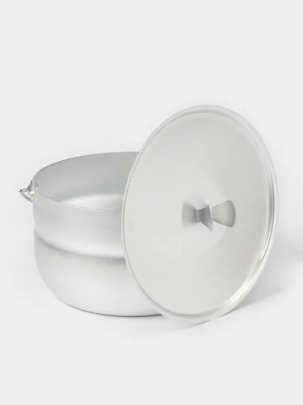 Котелок туристический, 4.5 л, с крышкой, штампованный алюминий