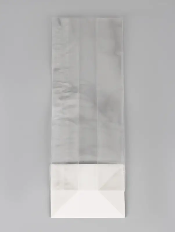 Пакет с жестким дном, прозрачный, 6&times;8&times;23 см
