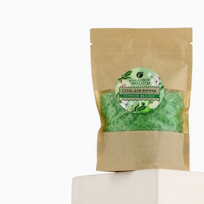 Соль для ванны с ароматом сочного яблока, 150 г Соль для ванны с ароматом сочного яблока, 150 г
