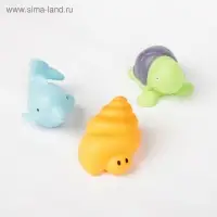 Набор игрушек для ванны «Морской мир», 3 шт.