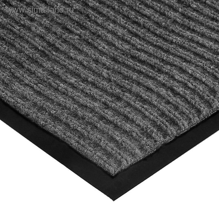 Коврик придверный влаговпитывающий, ребристый, «Стандарт», 120×250 см, цвет серый Коврик придверный влаговпитывающий, ребристый, «Стандарт», 120×250 см, цвет серый