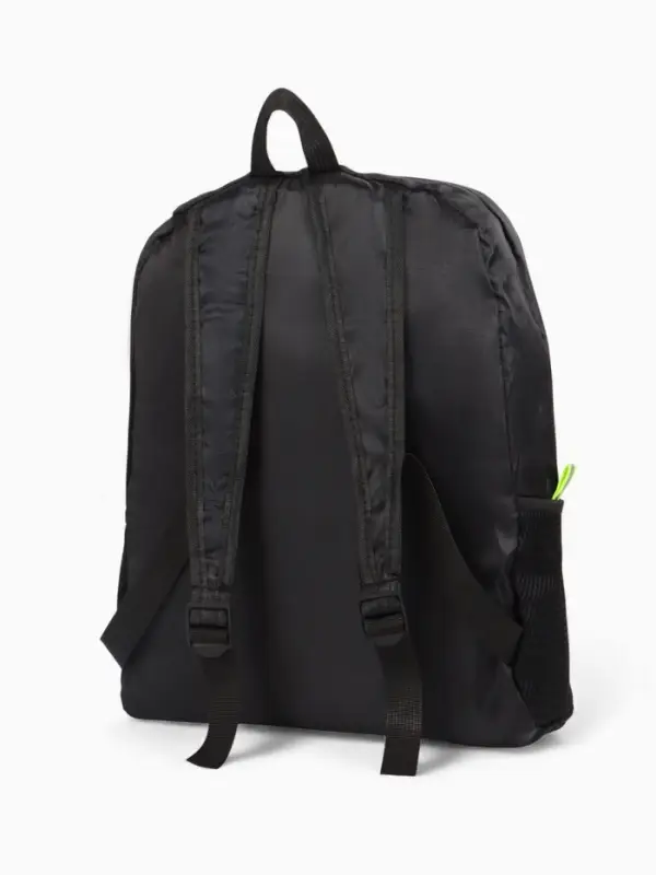 Рюкзак складной на молнии, с сетчатыми карманами, размер 31×11×39 см, чёрный Рюкзак складной на молнии, с сетчатыми карманами, размер 31×11×39 см, чёрный