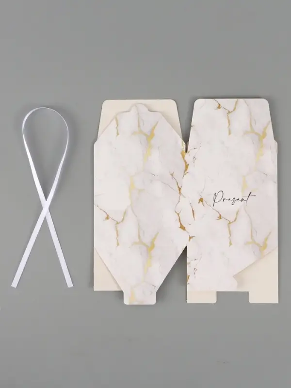 Коробка подарочная складная &laquo;Мрамор&raquo;, 12&times;12&times;12 см