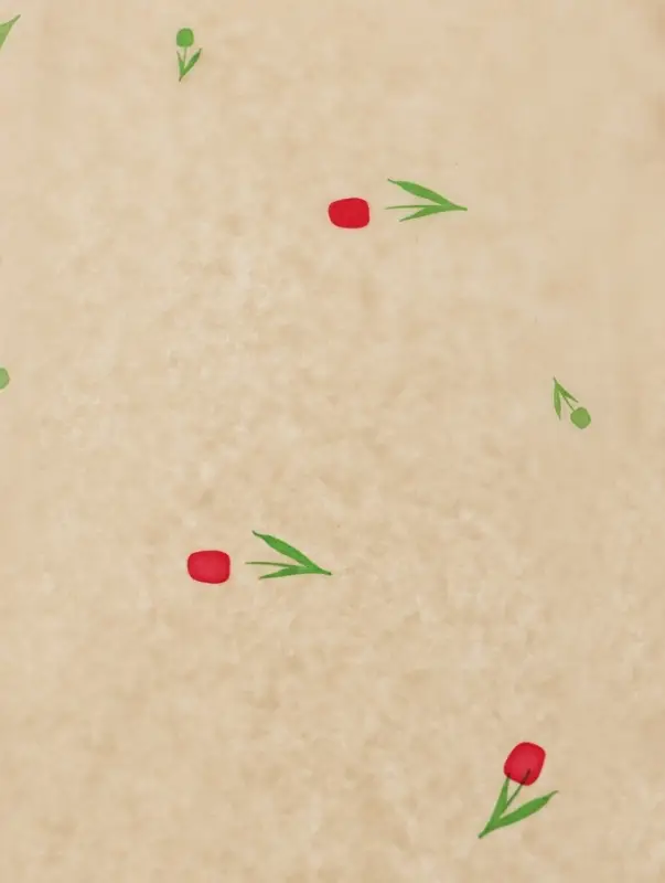 Бумага упаковочная тишью, &laquo;Цветы&raquo;, желтый, 50 см &times; 70 см 17 грамм