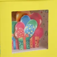 Коробка подарочная складная с 3D эффектом, упаковка, &laquo;С Днем рождения!&raquo;, 11&times;11&times;13 см