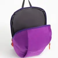 Рюкзак спортивный TEXTURA, на молнии, с карманом, размер 20&times;11&times;39 см, фиолетовый