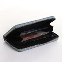 Кошелёк женский на молнии 19&times;2.5&times;10.5 см, с цветочным принтом, голубой