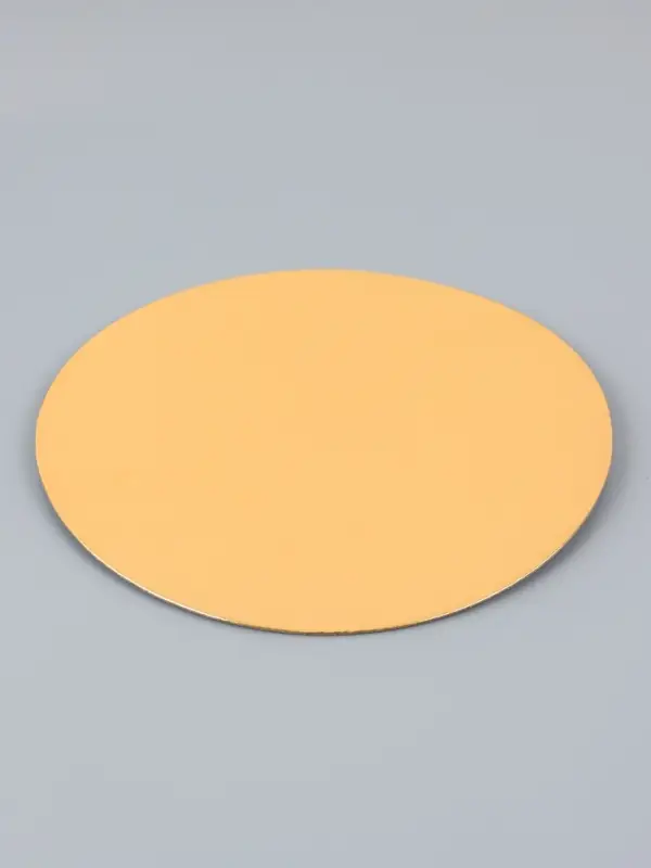 Подложка для торта, золото - серебро, 22 см, 0.8 мм