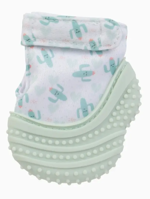 Прорезыватель на ручку для зубов &laquo;Кактусы&raquo;, светло-зеленый