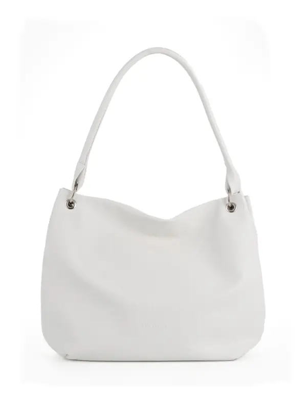 Сумка - мешок женская TEXTURA, на молнии, 36&times;10&times;28 см, белая