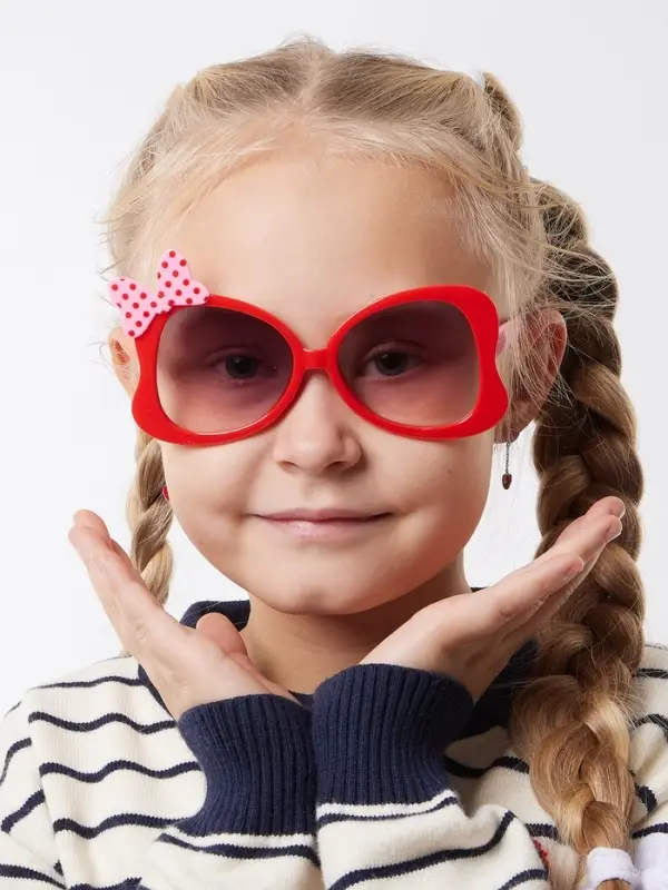 Очки солнцезащитные детские &laquo;OneSun. Бантик&raquo;, uv 400, линза 4.1&times;4.4 см, микс