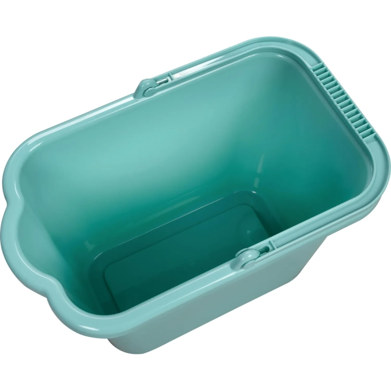 Ведро прямоугольное Idea 9,5л аквамарин М 2420