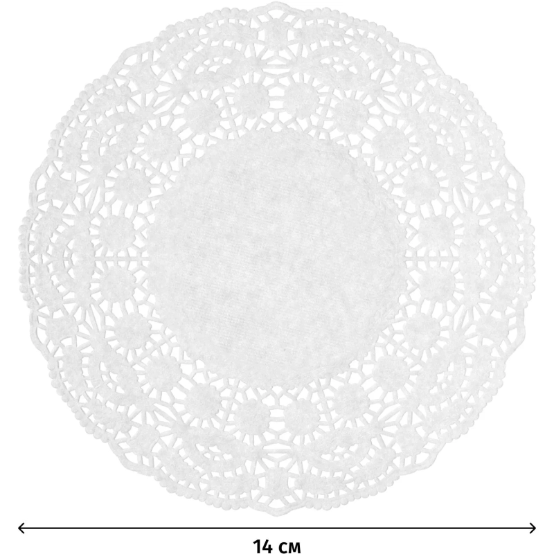 Салфетки ажурные Гуслица бумажные D14см 250шт/уп