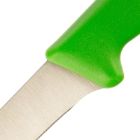 Нож разделочный  лез 150 мм  толщ 2 мм  3Cr13  зел пластиковая ручка