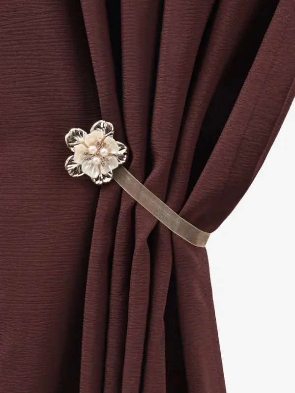 Подхват для штор &laquo;Цветок перламутровый&raquo;, d=5.5 см, цвет золотой