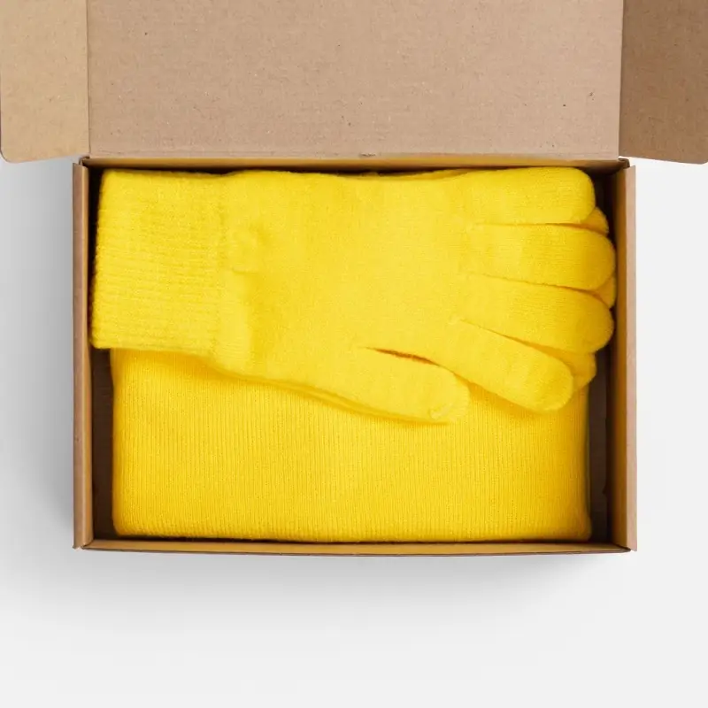 Набор Knit Warm, желтый