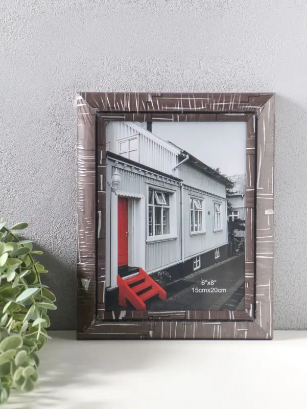 Фоторамка пластик 15х20 см "Моррис" тёмно-коричневый 23х18х2 см