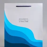 Пакет подарочный ламинированный &laquo;Большого счастья&raquo;, 26&times;12&times;32 см