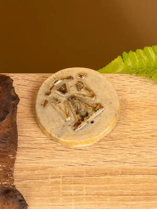 Подставка под благовония "Аура" керамика, цв. коричневый, 6х6х0,8 см