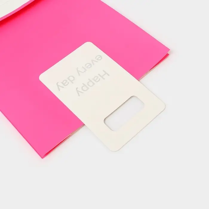 Пакет подарочный с вырубной ручкой 30&times;40&times;12 см, фуксия