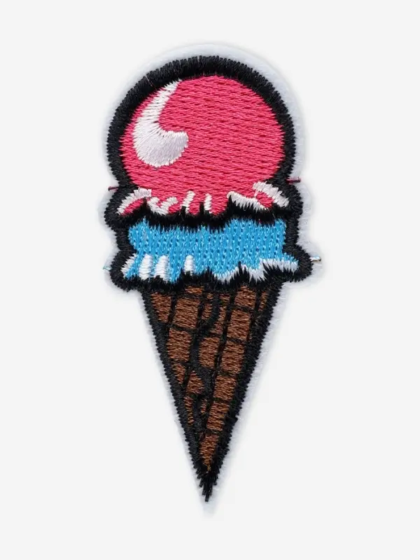 Термоаппликация «Мороженое», 7.2×3.5 см, разноцветная Термоаппликация «Мороженое», 7.2×3.5 см, разноцветная