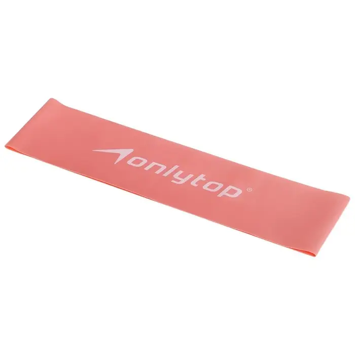 Фитнес-резинка ONLYTOP, 30.5&times;7.6&times;0.035 см, нагрузка 3 кг, розовая