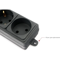 Сетевой фильтр Power Cube 6р/5м, 16А/3.5кВт, 3x1,0, черн(SPG6-B5M)